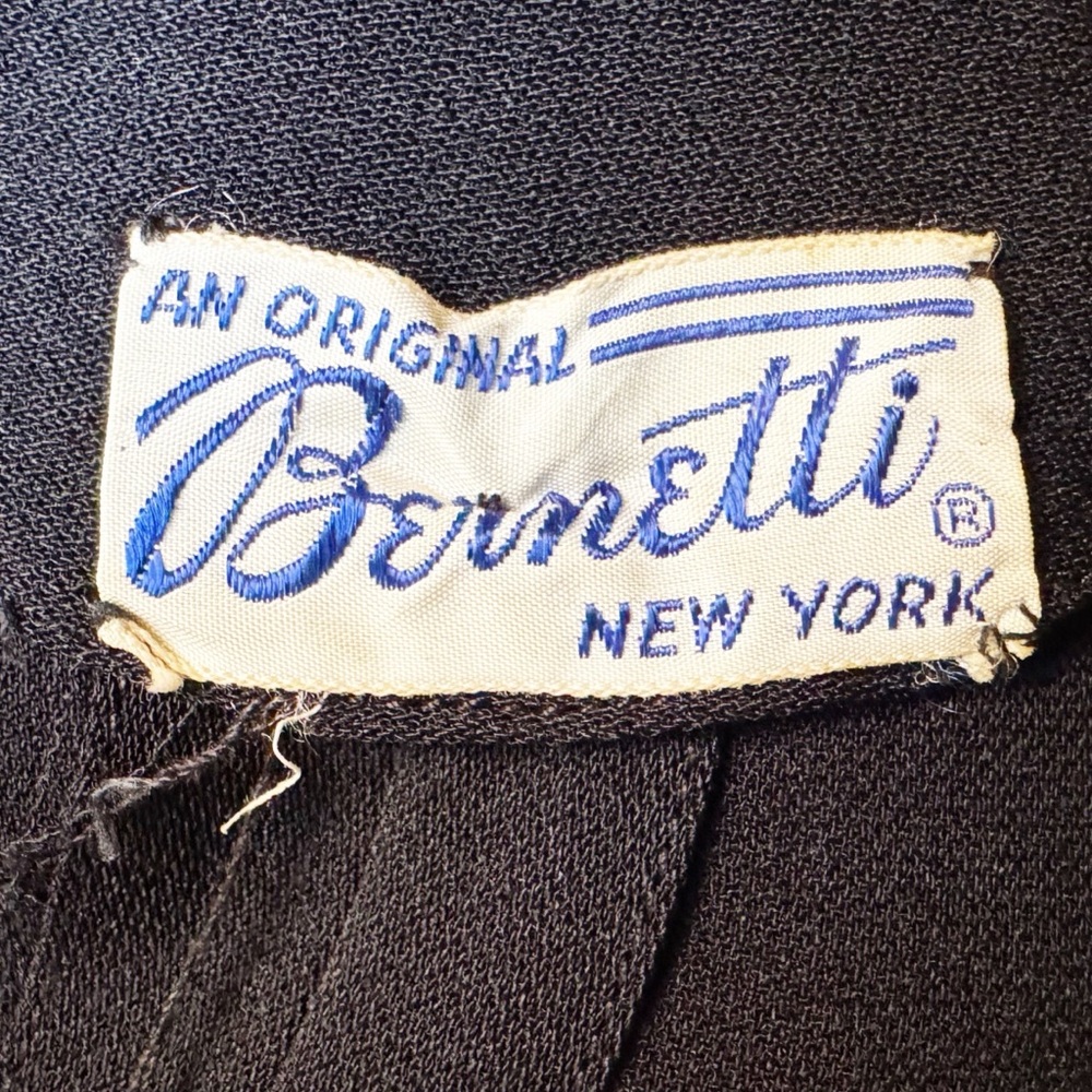 Vintage Bernetti Black Bolero with Buttons - Picture 3 of 13